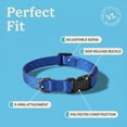 thumbnail image 5 of Vibrant Life Solid Polyester Adjustable Dog Collar, Blue, XS, 5 of 11