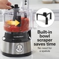thumbnail image 3 of Food Processor & Vegetable Chopper 10 Cup with Built-In Bowl Scraper, Slicing Shredding Mincing Puree, 450W Motor, Black and Stainless Steel, 3 of 7