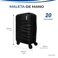 thumbnail image 3 of MALETA DE MANO RIGIDA 20 PULGADAS CON RUEDAS 360 Y CANDADO TSA MARCA GRAVITA, 3 of 6