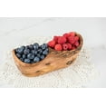 thumbnail image 2 of Lipper International Olive Wood Rustic Dish, 2 Sections, 2 of 4