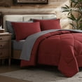 thumbnail image 3 of Coleman® 7 Piece Reversible Comforter & Sheet Set, All Season Bedding Set - Queen, Burgundy/Grey, 3 of 3