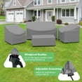 thumbnail image 5 of Limerenc Patio Furniture Covers, 4-Piece Outdoor Furniture Covers Waterproof for Patio Loveseat, Chair and Coffee Table, Gray, 5 of 8