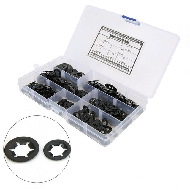 Rondelle à Dent Starlock, 280Pcs Joint Kit Attaches, Dent Interne Starlock, Industrie de l'Isolation pour Machine de Traitement de Machine d'Entretien de Machine