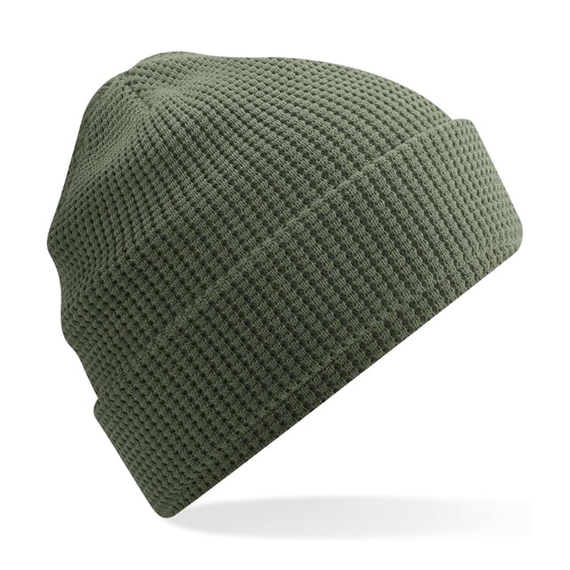 Beechfield Cuffed Organic Cotton Waffle Beanie