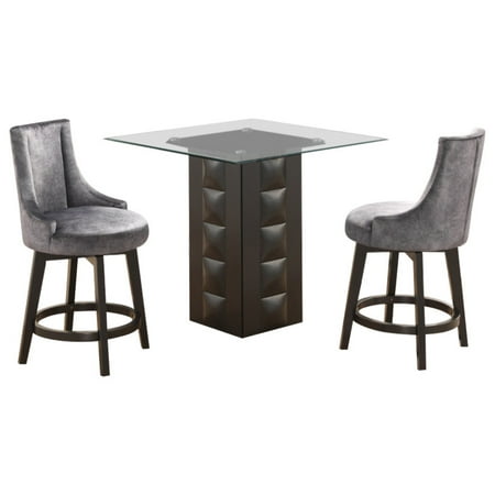 Walden 3 Piece Counter Height Kitchen Dining Set 40 Square