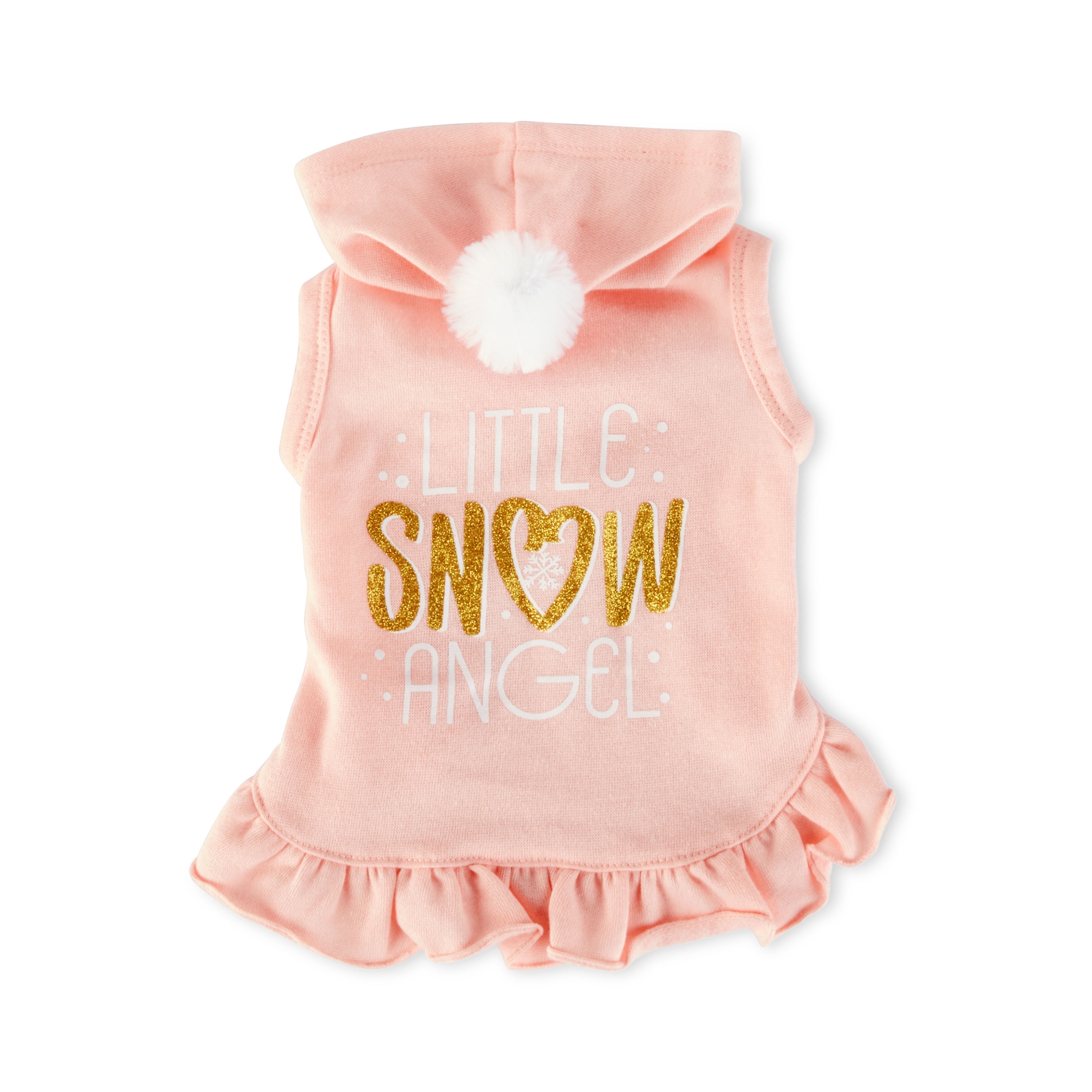 Vibrant Life, Dog and Cat Clothes, Little Snow Angel Pet Hoodie, Pink, XS
