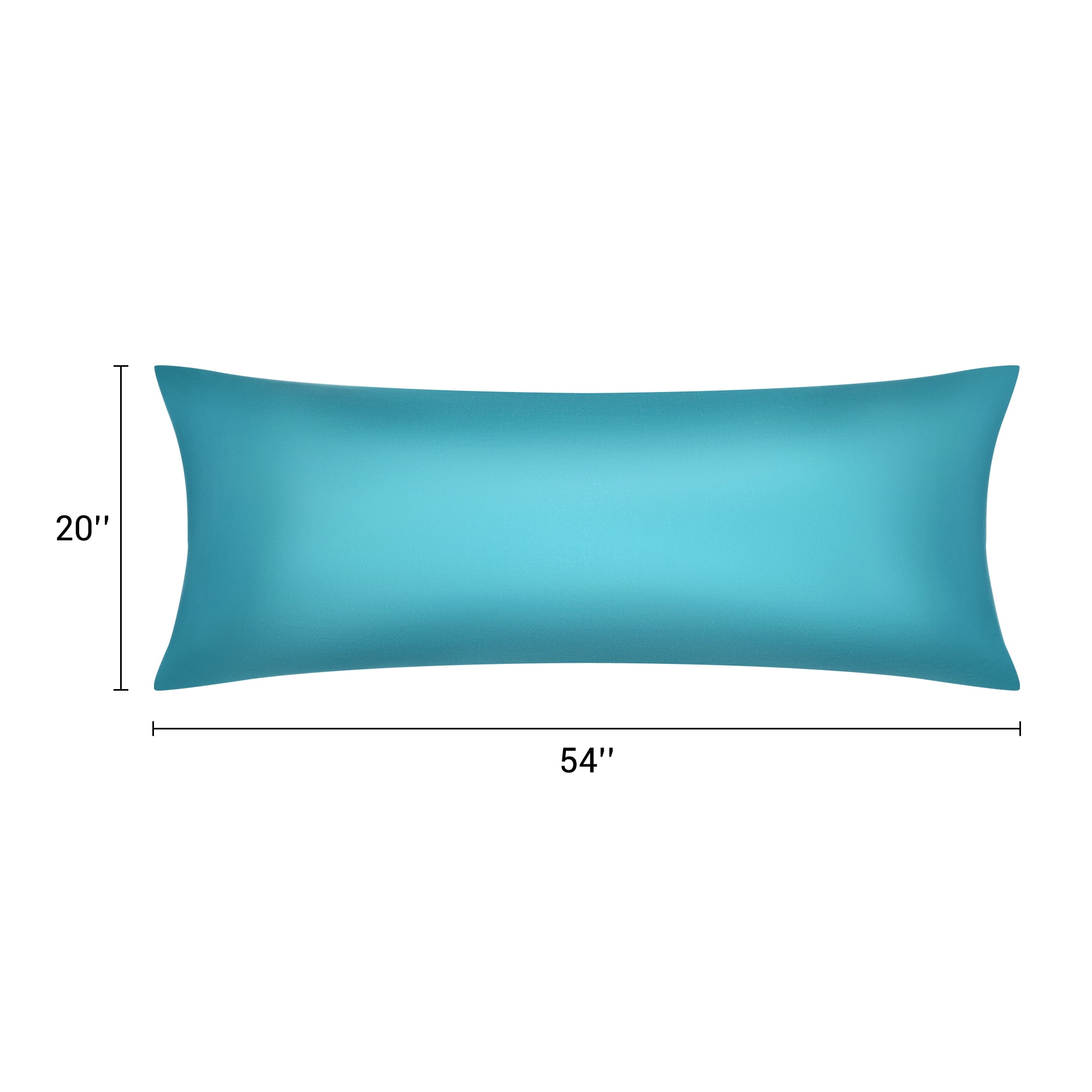 Unique Bargains Satin Pillow Cases Set of 2 Cooling Pillow Covers Blue Green