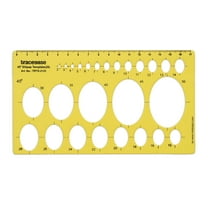 Traceease Geometric Drafting 45 Ellipse Template Drawing Stencil, Designing Template Measuring Ruler