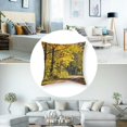 thumbnail image 5 of nygtbtfer Throw Pillow Cover Scenery Road Autumn Trees Artistic Art Print pilllowcase 22x22in, 5 of 7