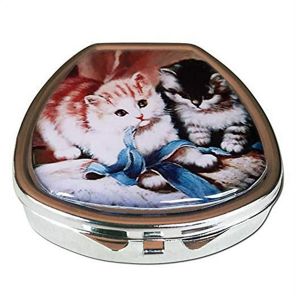 Playful Kittens Pocket Purse Travel Pill Box