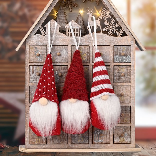 1/3PCS Gnome Knitted Hat Christmas Faceless Doll Merry Christmas Decorations for Home Ornament Xmas Navidad Natal New Year 2023