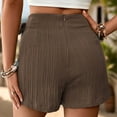 thumbnail image 3 of SNKSDGM Women's Plus Women's Pants with Pockets under 20 Women Linen Pants Capri Summer Women's Textured Solid Color Skirt Shorts Fashion Forward Breathable Casual Skort for Daily Wear, 3 of 8