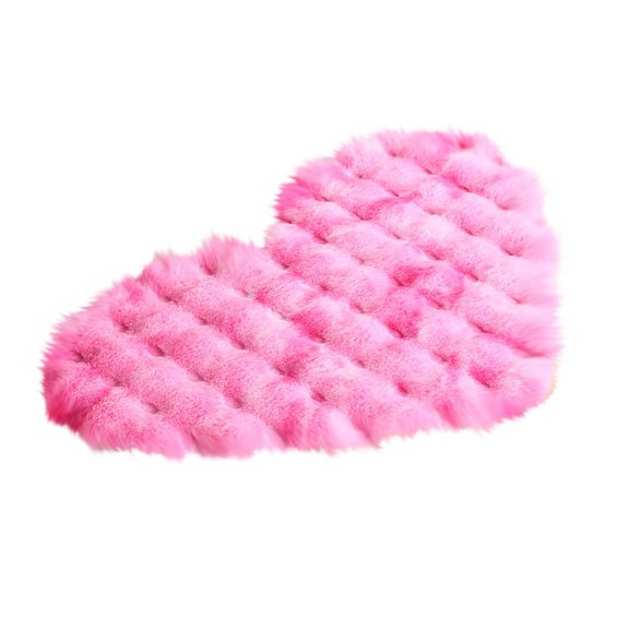 Under$1 Clearance Bubble Pile Cream Style Living Room Heart Rug Single Sofa Coffee Table Rug Cloakroom Makeup Cushion Rugs