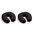 thumbnail image 4 of Monstrate Almohada de espuma viscoelástica para el cuello, almohada de viaje en forma de U para la cabeza y el cuello, para oficina, tren, negro 2piezas, 4 of 6