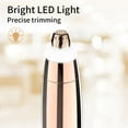 thumbnail image 4 of 2 in 1 Eyebrow Hair Trimmer, Electric Eyebrow Hair Remover Painless with LED Light Precision Eyebrow Trimmer Portable Razor Facial Hair Removal Tool for Men Women, 4 of 9