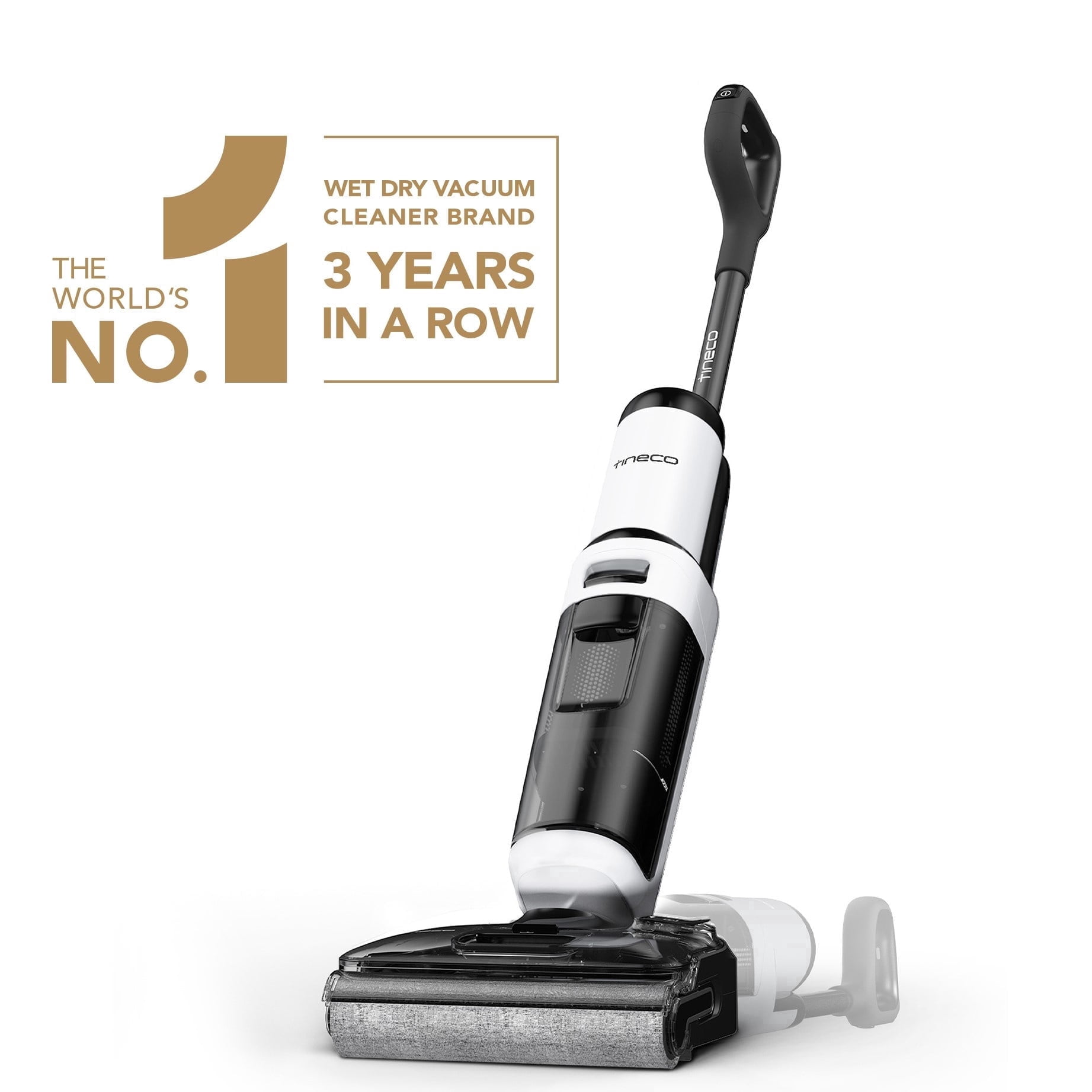 Tineco iFloor 5 Stretch Cordless Wet Dry Vacuum Cleaner, Vacuum & Mop in One, 180° Lay-Flat Cleaning, Up to 45-Min Runtime, Quiet Self-Cleaning and Drying for Hard Floors