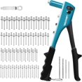 thumbnail image 1 of Rivet Gun, Rivet Gun Kit, Pop Rivet Gun, 80PCs Metal Rivets and 4 Drill Bits,..., 1 of 5