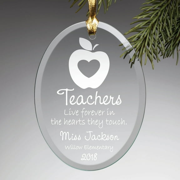 Personalized Glass Ornament - Special Teacher