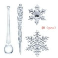 thumbnail image 4 of VAJUSO Christmas Snowflake Icicle Ornaments 40 Pcs, Transparent Crystal Hanging Decorations, Holiday Party Supplies for Christmas Tree, Winter Seasonal Décor(Transparent), 4 of 8