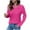 Pink, variant on Blouses for Women Dressy Casual Lace Trim V Neck Tunic Tops Textured Soft Long Sleeve Shirts Fashion Clothing