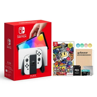 Nintendo Switch Game Console - OLED Model with White Joy-Con