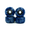 Blue and Gray, variant on TV Swirl Fingerboard Wheels - Green & Gray Mini Skateboard Replacement Wheels