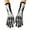 Black, variant on AWZXDE Halloween Print Skeleton Gloves - Foam Gloves for PROM Parties and Events Halloween Props for Themed Celebrations Black,One Size
