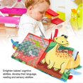 thumbnail image 4 of Baby Cloth Book TearResistant Animal Tail Books Early Development Reading Toy(Dinosaur Cloth Book), 4 of 4