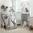 thumbnail image 6 of Lambs & Ivy Baby Jungle Animals Gray/Tan Musical Crib Mobile Soother Toy, 6 of 6