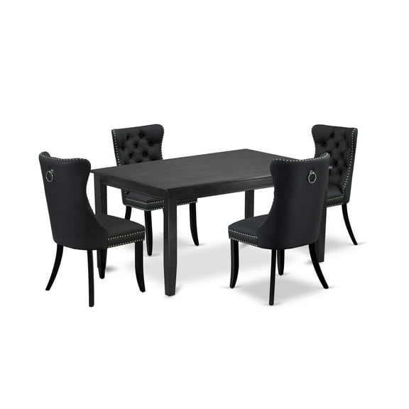 East West Furniture 5 Piece Kitchen Table Set