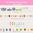 thumbnail image 4 of Lucky Doug Toddler Play Kitchen Toys for Girls 3-6 Years, 30.7 in/ 78 cm, Girls Play Pretend Toys Kitchen with Light Sound Spray, Gift for Toddlers Girls, 4 of 9
