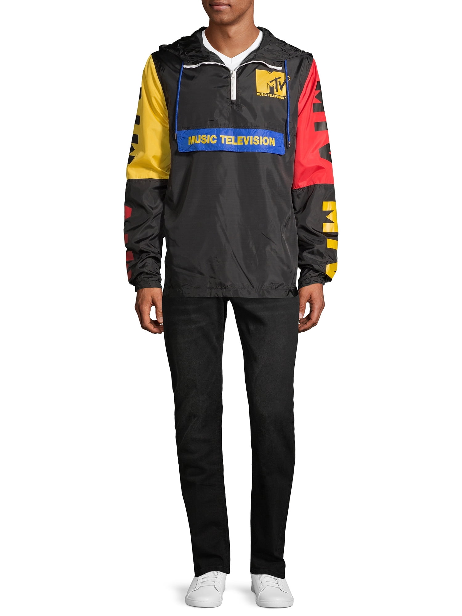 MTV Men s Graphic Anorak up to Size 2XL Walmart