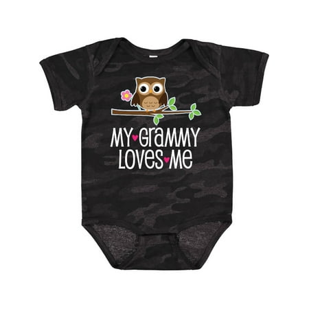 

Inktastic My Grammy Loves Me Owl Gift Baby Girl Bodysuit