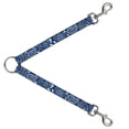 thumbnail image 1 of buckle-down dls-w30205 bandana/skulls royal/white leash splitter, 1' wide - 30' length, 1 of 1