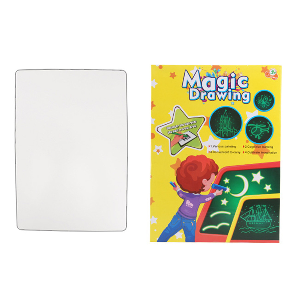 Children Light Up Art Painting Writing Tablet Funny Kids Fluorescent