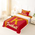 thumbnail image 5 of jejeloiu American City Theme Twin Sheet Sets For Kids,Orange Red Sport Team Bedding For Boys,3-Piece, 5 of 6