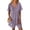 13# Light Purple, variant on Rompers for Women Solid Color Casual Short Sleeve V Neck Jumpsuits with Pockets Light Purple 2XL