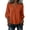 Orange, variant on Ussuma V-Neck Linen Women Sewing Patterns Tops Blouses 3/4 Sleeve Embroidered Solid Color Women's Blouses Stylish Vintage Fashionable Women Shirts Elegant and Intellectual Vacation Picnic Date