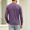 thumbnail image 4 of cfhntfmh Men's Oversized T-Shirts Vintage Washed Casual Pocket Tee Long Sleeve Crewneck Spring Tops Big and Tall, 4 of 8