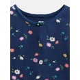 thumbnail image 2 of Wonder Nation Toddler Girls' Ribbed Tee with Short Sleeves, Sizes 18M-5T, 2 of 3