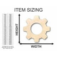 thumbnail image 2 of Unfinished Wood Gear Shape - Steampunk Wedding DIY - Craft - up to 46" DIY 10" / 1/4", 2 of 3