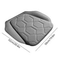 thumbnail image 3 of CxhicLuv Car Seat Cushion, Auto Leather Pad, 52x50cm Four-Season Perforated, Car Comfort Accessories, Breathable Support for Drivers, Commuters, Gray, 3 of 6