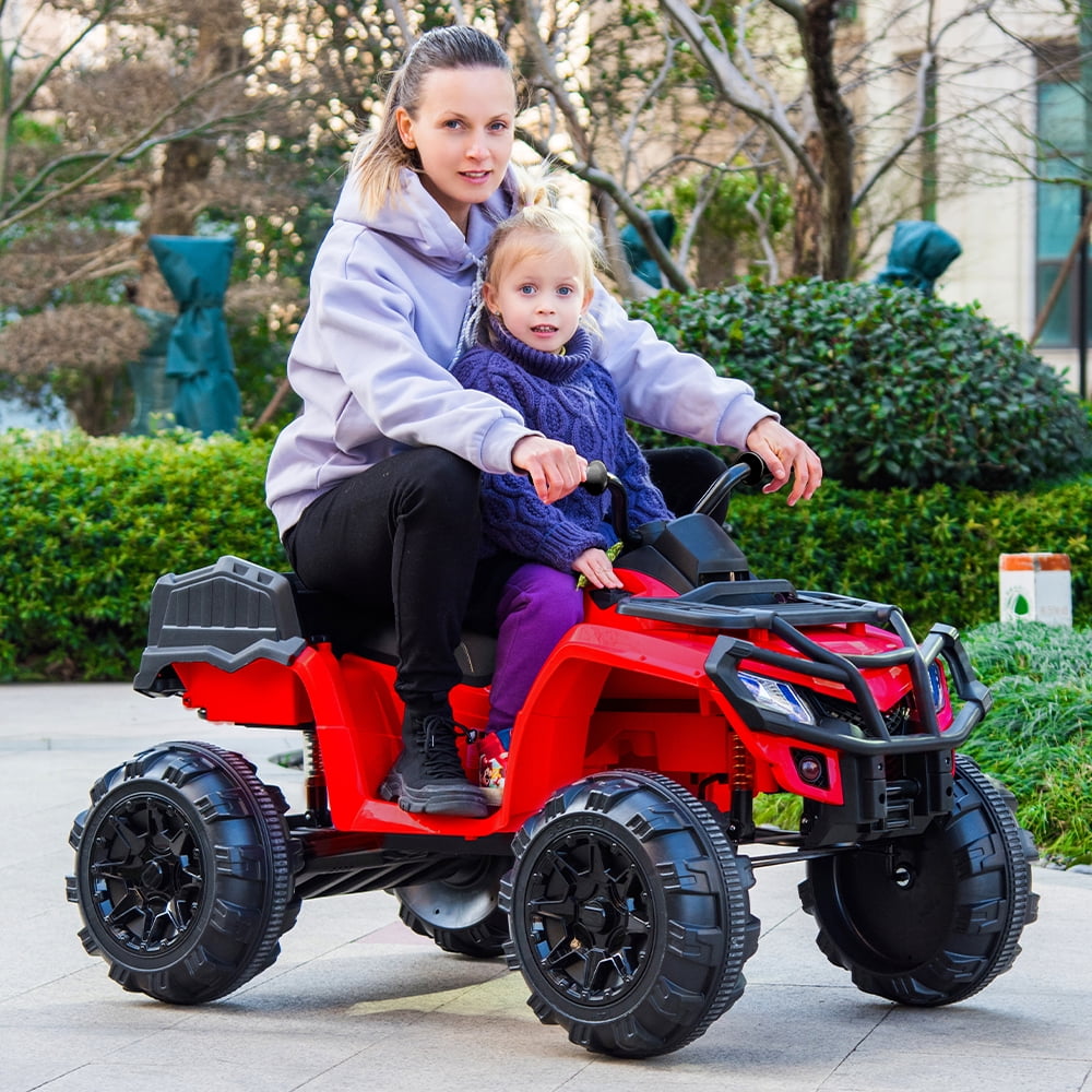 Details about   12V LEADZM Double Drive Children Car Ride-On ATV Kids Electric Toy Beach Car US 
