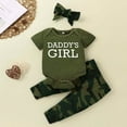 thumbnail image 2 of FRSASU Kids Pants ,Newborn Baby Clothes Romper Pants Infant Toddler Girl'S Outfits Camouflage Suit, 2 of 9