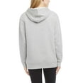 thumbnail image 2 of Danskin Women's Kangaroo Pockets Cotton Blend Soft Brushed Fleece Casual Active Full Zip Hoodie-Gray / S, 2 of 4