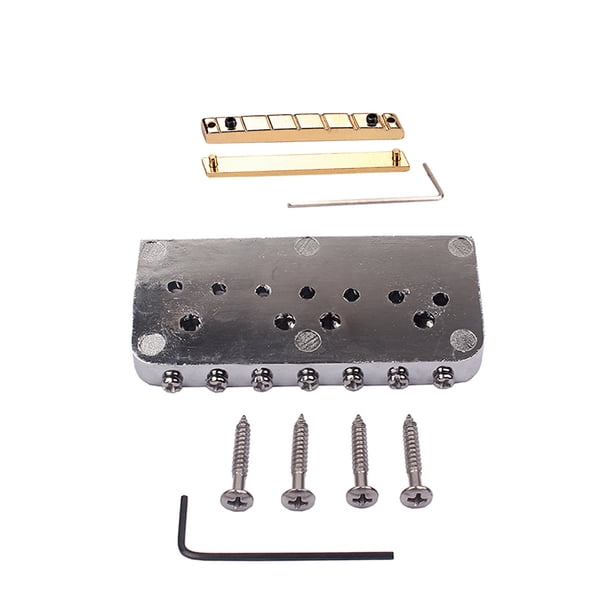 Eigraketly Puentes de metal Herramienta instalada Sillín de 7 cuerdas Accesorios para instrumentos a prueba de herrumbre Buena decoración Accesorios Accesorios para instrumentos musicales