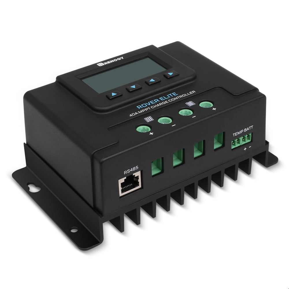 Renogy rover elite mppt solar charge controller with lcd backlit screen