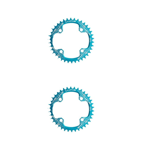 Toystoory Platos anchos estrechos CNC rueda de cadena de bicicleta de montaña aleación de aluminio a prueba de herrumbre piezas de placa de Type6 NO6
