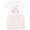 thumbnail image 3 of Inktastic Hope Believe Breast Cancer Ribbon Girls Toddler Dress, 3 of 5