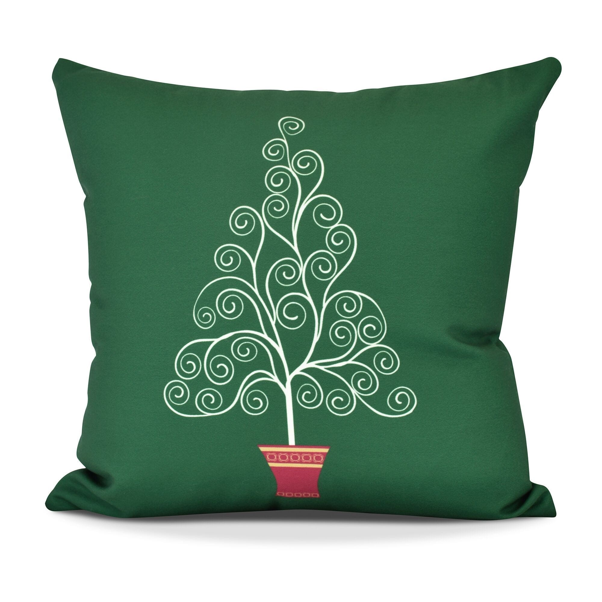 Filigree Tree, Geometric Print Pillow